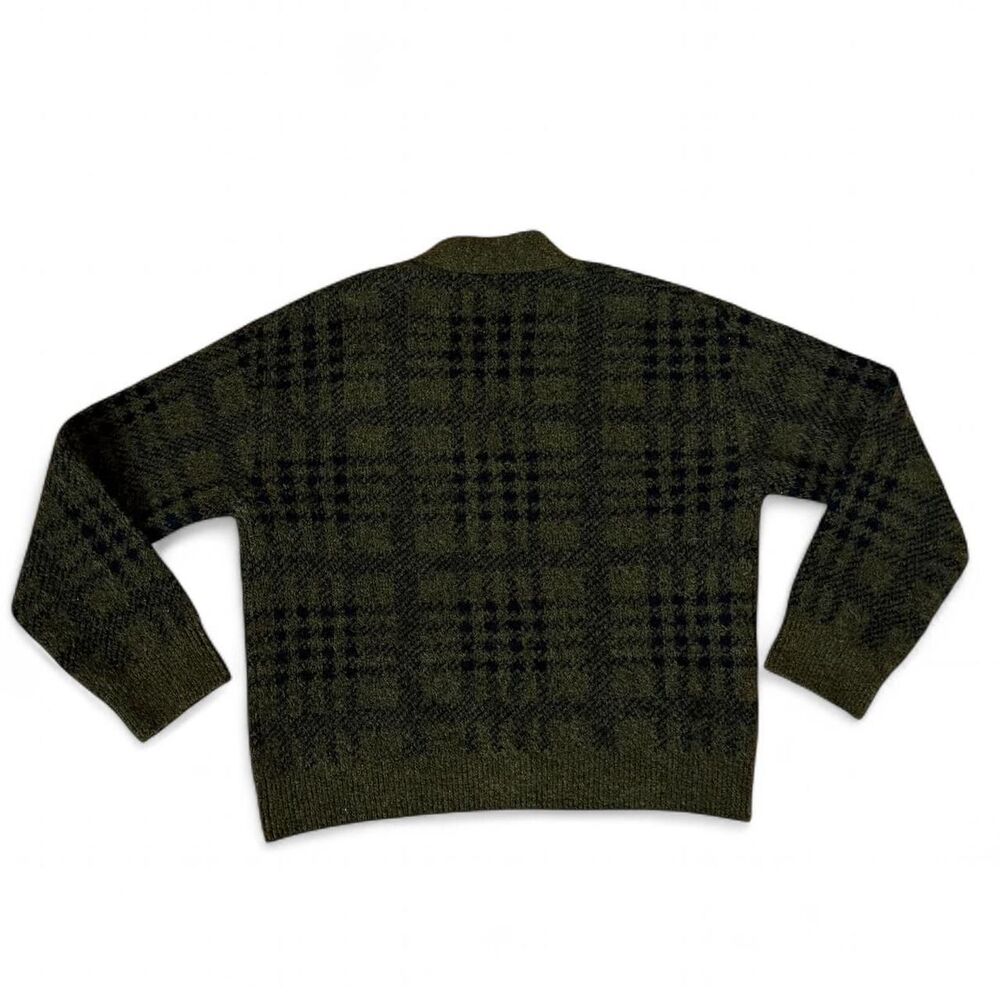 Rails Reese Cardigan Sweater In Green Olive Plaid - Size XS - Picture 7 of 7